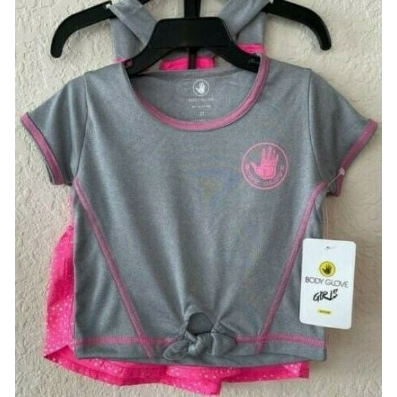 Body Glove Girls Active Short Set with Matching Tank Top and T-Shirt 6X
