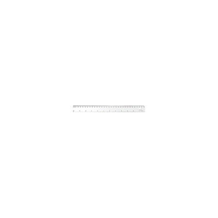 Transparent Shatter-Resistant Plastic Ruler Standard/Metric 12" Long Clear 45012