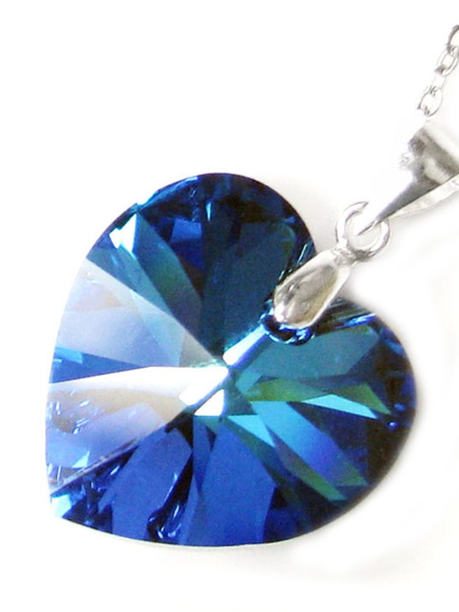 Purple & Blue Heart Padlock Necklace | Penny Preville