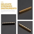 thumbnail image 3 of ifundom Brass Bridge Nut for Guitar Golden Finish Musical Instrument Accessory Replacement Part, 3 of 6