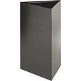 thumbnail image 2 of Safco Trifecta Receptacle 30" High Base Triangular 17gal Black 9551BL, 2 of 2