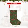 thumbnail image 4 of Balery Red Snake Pattern Christmas Stockings with Initials, 18" Large Knit Christmas Stocking,Xmas Stocking for Kids, Holiday and Family Stocking, 4 of 7