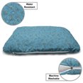 thumbnail image 3 of Scallop Pet Bed, Continuous Underwater Creatures Pattern Shells Starfish, Chew Resistant Pad for Dogs and Cats Cushion with Removable Cover, 24" x 39", Sea Blue Dark Seafoam, by Ambesonne, 3 of 4