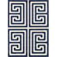 thumbnail image 3 of Unique Loom Athens Border Design Area Rug 7' x 10' Rectangular Navy Blue/Beige, 3 of 10