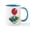 White/Blue Inside, variant on CafePress - Gamer Joystick - 11 oz Ceramic Mug - Novelty Coffee Tea Cup