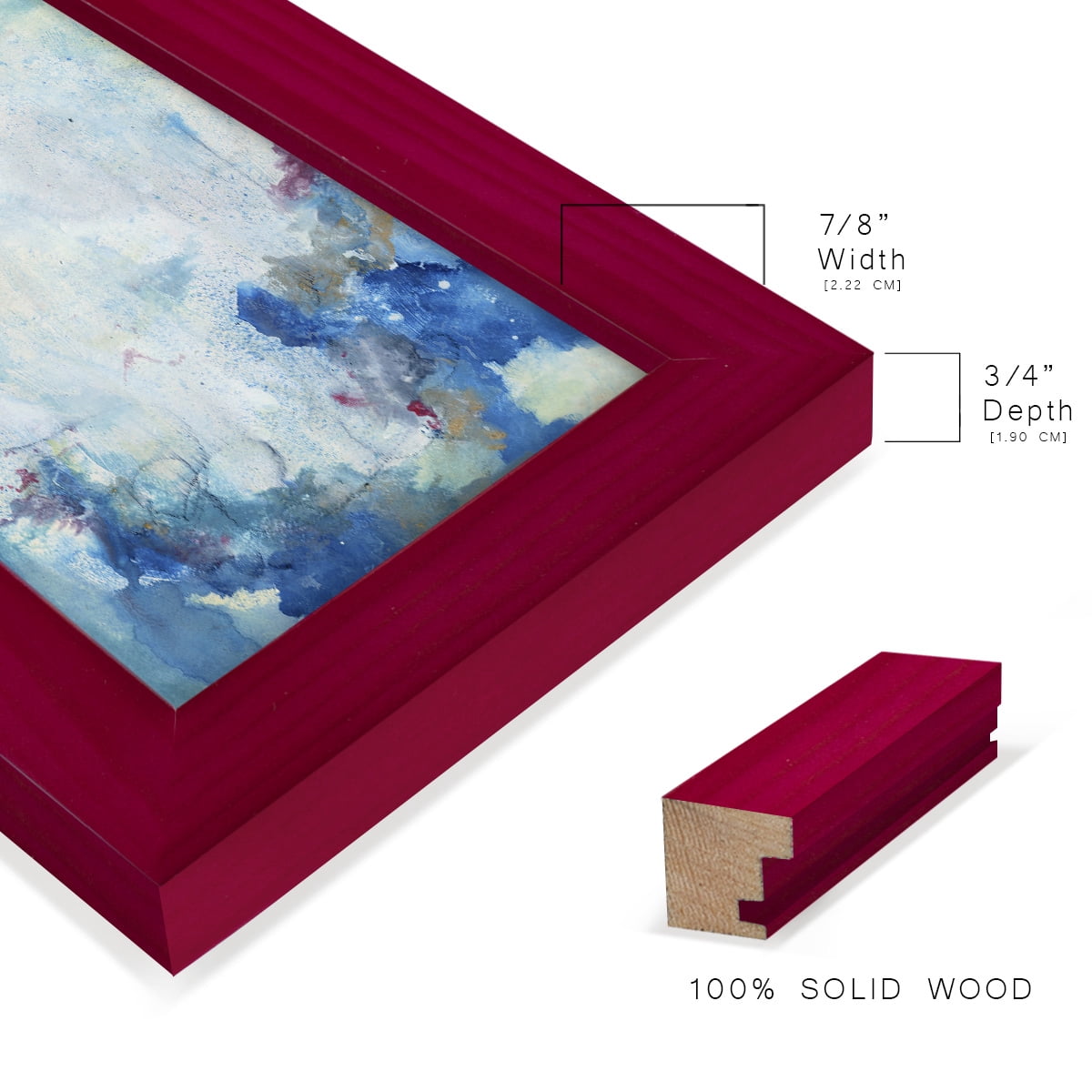 In the Mist II - Framed Print w/glass - Cherry Red
