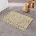 thumbnail image 5 of Floral Decor Door Mat Welcome Flowers Doormat Non Slip Colorful Farmhouse Entrance Reusable Home for Spring Decoration Front Door Mats Indoor Outdoor Rug 17" x 30", 5 of 6