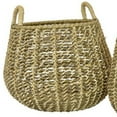 thumbnail image 4 of Benjara Set of 2 Decorative Storage Baskets, Woven Construction, 2 Handles, Brown, 4 of 5