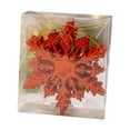 thumbnail image 3 of Adornos navideños colgantes de copos de nieve, 6 unidades multifuncionales para fiestas de temporada Rojo, 3 of 9