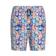 thumbnail image 6 of Daiia Cartoon colorful cute cat Mens Woven Stretch Pajama Short,Short Pajama Pants-3X-Large, 6 of 7