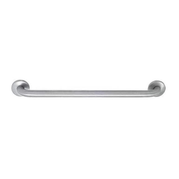 Wall Mount Safety Rail/Bar, 22" Length, 22" L, Stainless Steel, Smooth