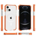 thumbnail image 2 of Allytech Case for iPhone 13 6.1 Inch,Clear Case Compatible with Magsafe,Shockproof Transparent Magnetic Acrylic Slim Protective Cover,Orange, 2 of 9