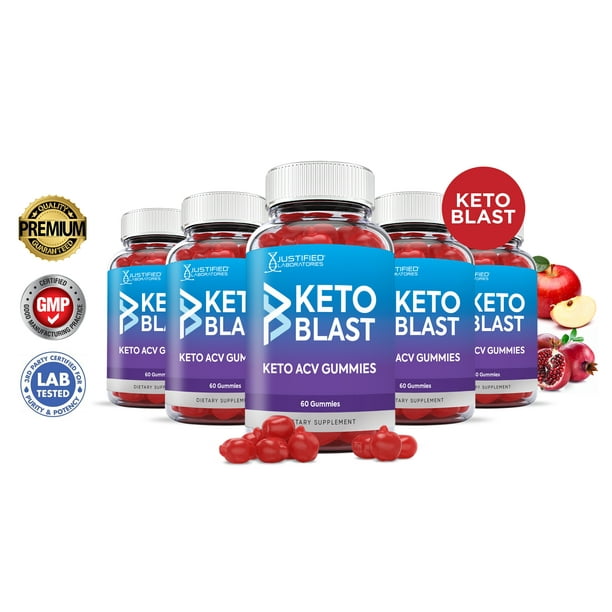 (5 Pack) Keto Blast ACV Gummies 1000MG Dietary Supplement 300 Gummys