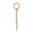 thumbnail image 2 of FJC Finejewelers 14k Rose Gold Heart with Lace Trim Charm, 2 of 6