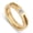 Gold, variant on Men's Gold-Tone Stainless Steel Ring, Bezel Round CZ Grooved Band, Size 11