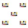thumbnail image 2 of maskred 1/2/3/5 100 Pieces Sewing Clothes Button Scrapbooking Bag Jacket Stitching DIY Craft Buttons for Household Professional Tailor Mix Color 5PCS, 2 of 6