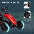 thumbnail image 6 of Aosom Kids Pedal Go Kart w/ Swing Axle, Shock-Absorbing Wheels, Red, 6 of 10