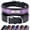 Purple, variant on Beirui Leather Personalized Dog Collar With Engraved Nameplate Adjustable for Large Dogs