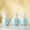 Blue, variant on Easter Bunny Figurine 3 Pcs Ceramic Bunny Rabbits with Egg, 3.6 Inch Porcelain Modern Art Spring Home Decor, Easter Decorations Rabbit Figurines Decor (Blue)