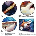 thumbnail image 3 of Designart "Marine Sanctuary II" Shark Floater Framed Wall Art Prints, 3 of 5