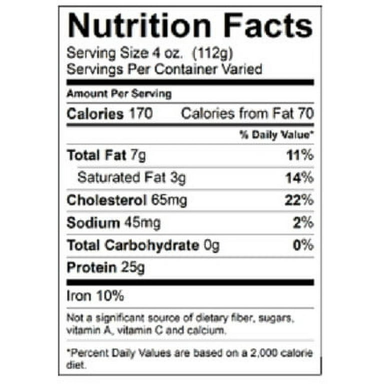 T-Bone Nutritional Facts