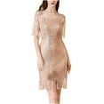 thumbnail image 1 of Bigersell Robe Débardeur Femme Mode Femmes Uni Épaules Dénudées Sans Manches Col Rond Robe Régulière Femme Robe Midi Style 26519, Robes Régulières Femme Kaki m, 1 of 9