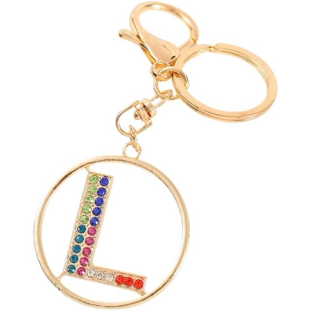 Letter Keychain,26 Letters A-Z Decorative Letter Keychain,Name Keychain for Women Girls Men Teenager Gift