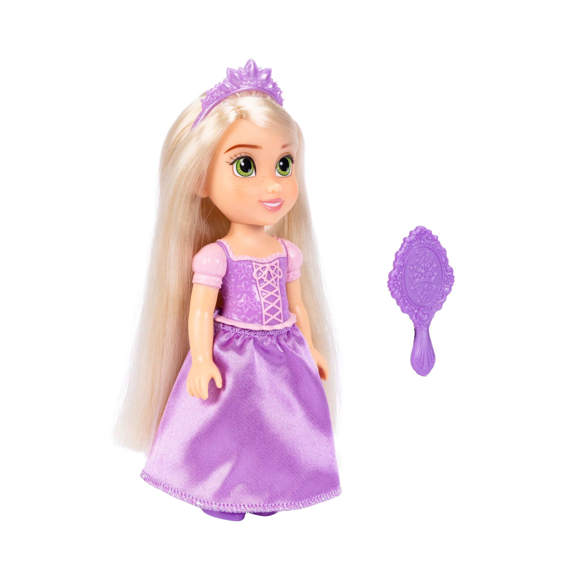 Disney Princess Petite Rapunzel Doll with Molded Bodice and Brush