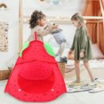 thumbnail image 3 of TAILTOSS Foldable Playhouse for Kids with Strawberry Design Red 1Set, 3 of 5