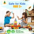 thumbnail image 4 of Bloques de Construccion Magneticos MKGCRAFTED MKG 010333 Juego STEM Educativo 120 Piezas, 4 of 5