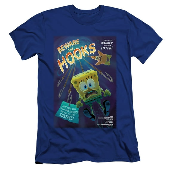 Spongebob Beware The Hooks Unisex Adult Canvas Brand T Shirt