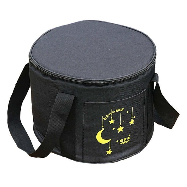 S SERENABLE Camping Pot Storage Bag Cookware Carrier Bag Tote Cooking Dishe Bowl Pot Storage Black