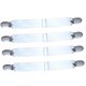 thumbnail image 5 of 4 Pieces Black Bed Sheet Holder Strap Clip Sheet Gripper Garter, 2-Heads Or 3-Heads, Black Macarena Clips de hoja, 5 of 8