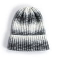 thumbnail image 4 of SikaFu New Women's Hat Fashion Autumn and Winter Gradient Tie-dye Warm Wool Knitted Beanie Hat Bonnets Casqute, 4 of 6