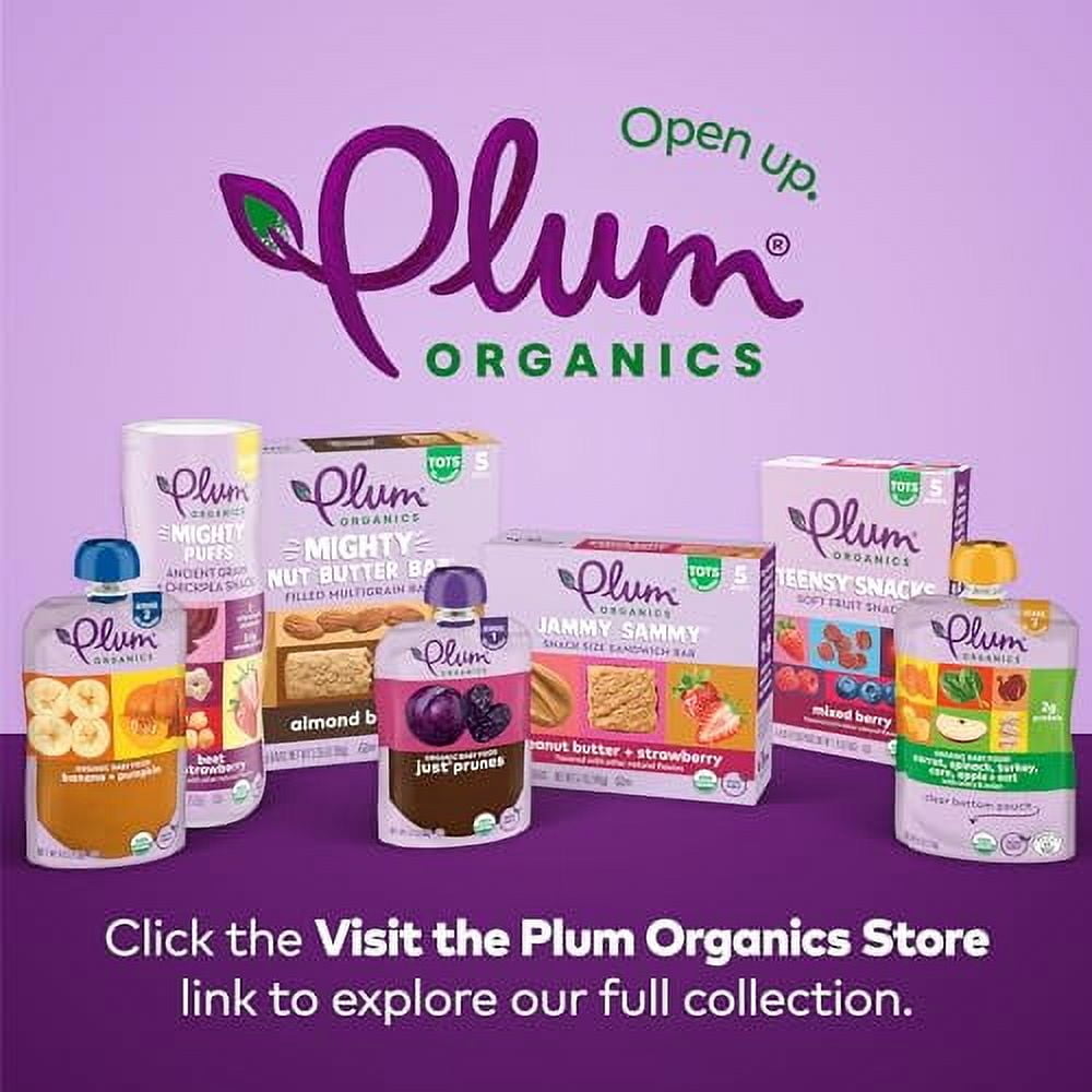 Plum Organics Jammy Sammy Snack Bars - Apple, Kale, and Oatmeal - 1.02 oz Bars (Pack of 30) - Organic Toddler Food Snack Bars