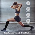 thumbnail image 2 of 2 Pairs Zipper Copper Compression Socks for Women & Men Circulation 15-20 mmhg - Better Blood Flow, Swelling, Best Support for Medical, Running, Nursing, 2 of 6