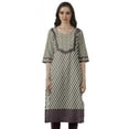 thumbnail image 1 of Moomaya Kurta Imprimée Prêt-à-Porter Femme Formelle et de Fête Kurti Ethnique en Coton Haut, 1 of 6