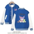 thumbnail image 1 of Sanrio Cinnamoroll Jacket Hello Kitty Kuromi Overcoat Woman Jacket Autumn Spring Kids Loose Sports Baseball Uniform Clothes Gift, 1 of 7