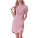 thumbnail image 1 of INSPIRAR CHIC Camisones de Mujer Camisetas de Noche con Impresión de Gatos Vestido de Sueño de Manga Corta L Rosa, 1 of 6