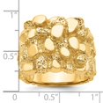 thumbnail image 2 of Diamond2Deal 14K Yellow Gold Men's Nugget Ring Size 10, 2 of 6