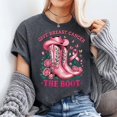 thumbnail image 2 of Give Breast Cancer The Boot Cancer Awareness Unisex T-Shirt, Sizes S-5XL - Gategoo, 2 of 5