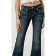 thumbnail image 2 of Grace in LA Women's Angel Wings Embellished Flap Pockets Bootcut Stretch Jeans (30), 2 of 3