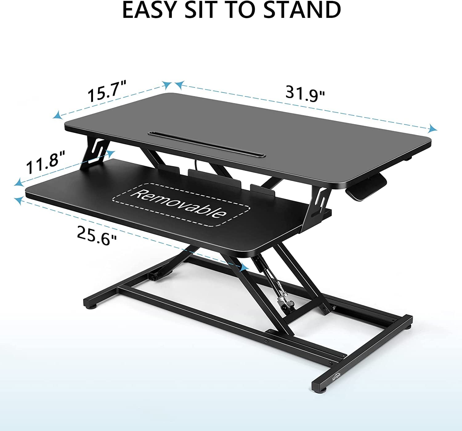 Buy Standing Up Desk Converter 32 Height Adjustable Sit Stand Desk with