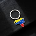 thumbnail image 5 of Venezuela Map Flag Keychain Stainless steel Venezuela Charm Pendant Keyring Remembrances Jewelry Support Venezuela Gift, 5 of 8