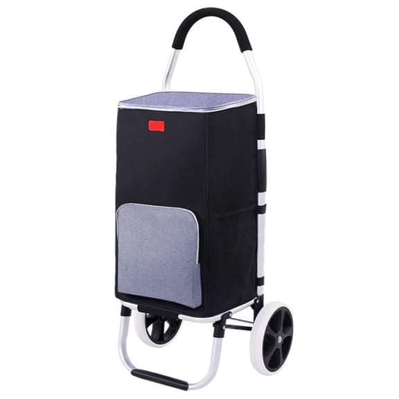 Folding Shopping Cart Trailer Household Grocery Hand Truck Trolley