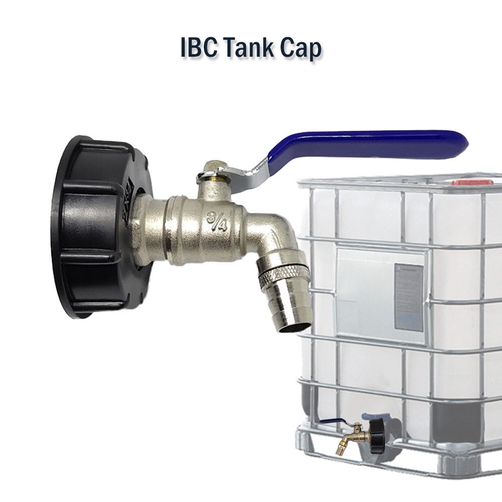 IBC Ball Outlet Tap 3/4 " Adapter S60x6 Tank 1000L Tank Rainwater