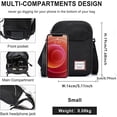 thumbnail image 3 of Mini bolso bandolera pequeño bolso de hombro para hombres, mini bolso bandolera para mujer, 3 of 5