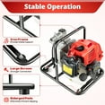 thumbnail image 5 of Gas Gasoline Water Pump, 43CC 2HP 7000rmp 2-Stroke Industrial Water Pump Air-Cooled Gasoline High Pressure Pump for Irrigation Pool, Landscaping or Gardening Irrigation, 5 of 28