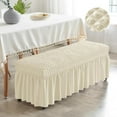 thumbnail image 3 of Bench Covers for Dining Room,Bench Slipcover Bed Bench Cover Removable Washable Bench Seat Protector for Living Room, Kitchen,, 3 of 7