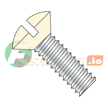 

6-32 x 1 1/4 Machine Screws / Slotted / Oval (Ivory) / Steel / Zinc / Heads Painted Ivory (Quantity: 8 000 pcs)